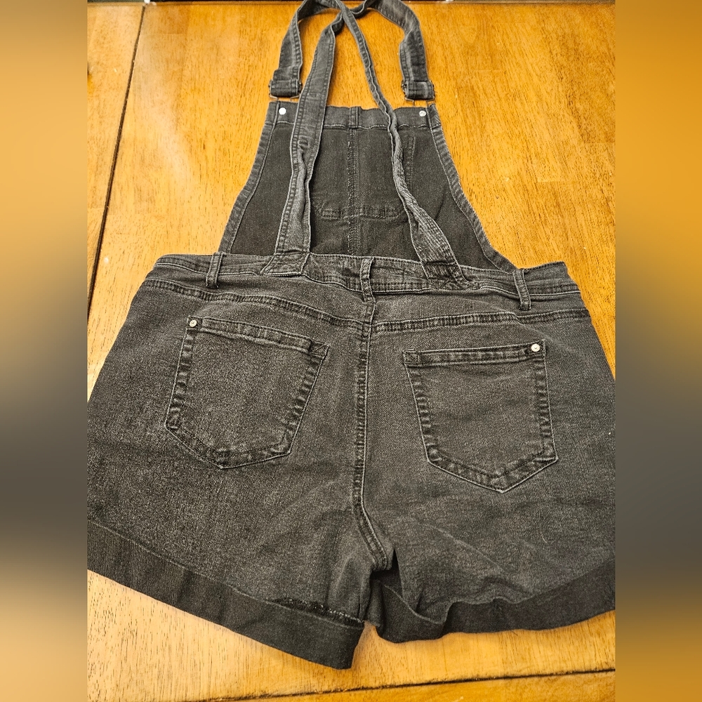 WallFlower Womens Black Shortalls Juniors XL - Picture 5 of 7